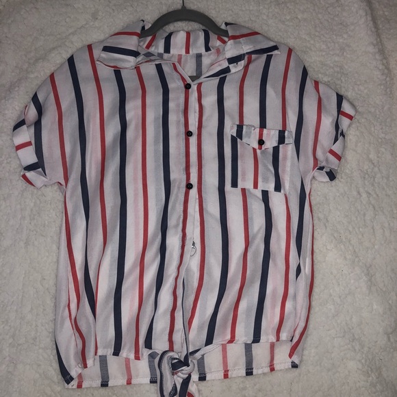 Shein Button Up Blouse - Picture 2 of 2